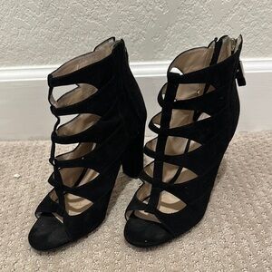 Marc Fisher Black Strappy Heels